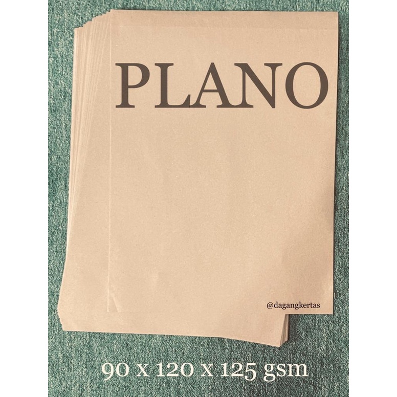 

Kertas Kraft PLANO Liner 125 gsm Paper Bag / 10 pcs (First Hand)