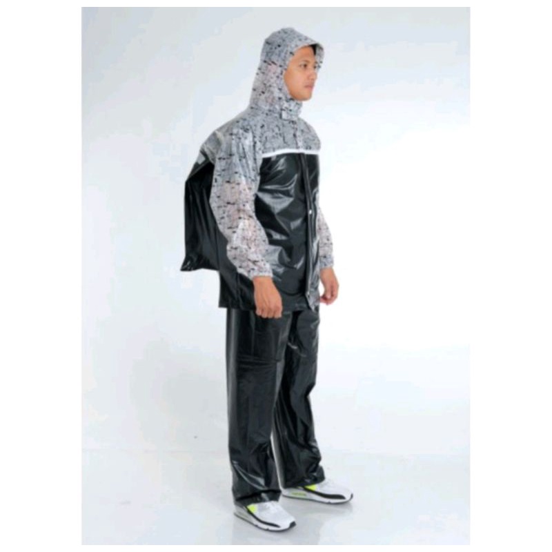 Jas Hujan Motor Ibex JC Ransel / Mantel Hujan Motor