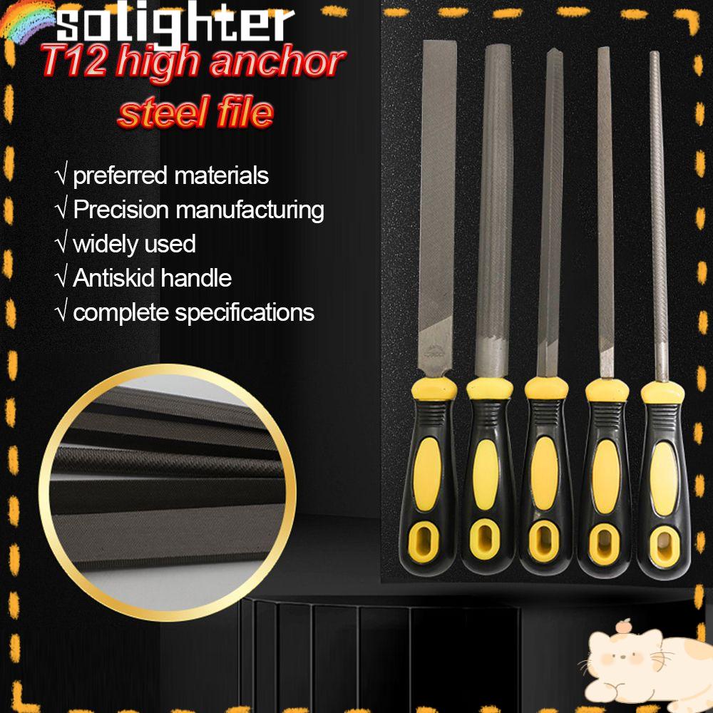 Solighter Kikir Besi Asah Gerinda Ukir Alat Poles Perhiasan Hand Tools Hand Saw Diamond File Set