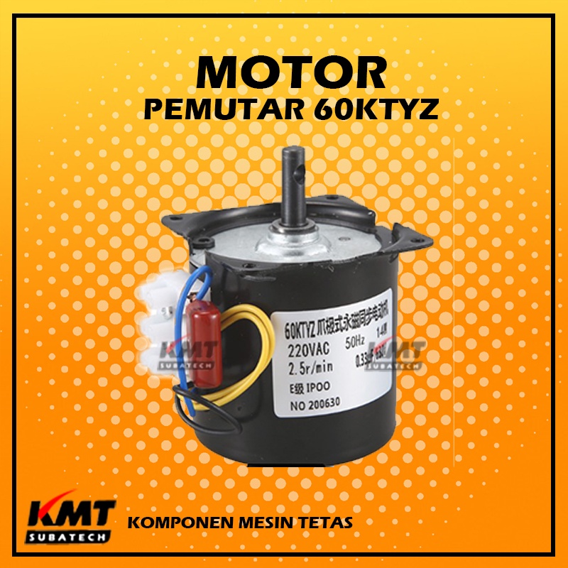 Motor Dinamo Synchronous 60KTYZ 2.5RPM untuk Rak Ayun Mesin TetasTelur