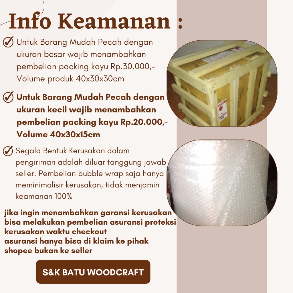 Hantaran Kayu 30x30 Plus Tutup Akrilik Box Seserahan Hantaran Kayu Sama Sisi