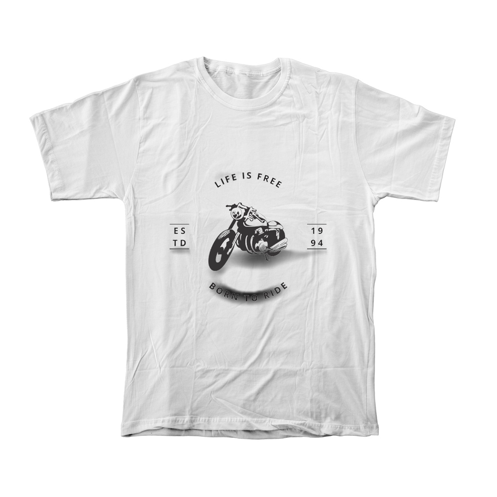 LIFE Tshirt Kaos Pria / Cetak Satuan dan Meteran Print DTF