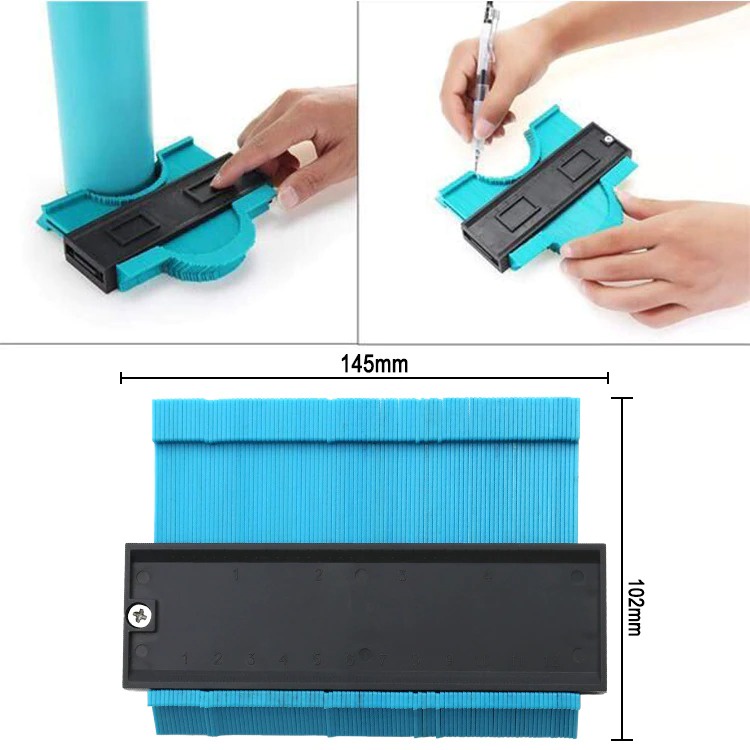 Pengukur kontur Alat Copy Gauge Wood Marking 5Inch / Contour Profile / Alat Pertukangan