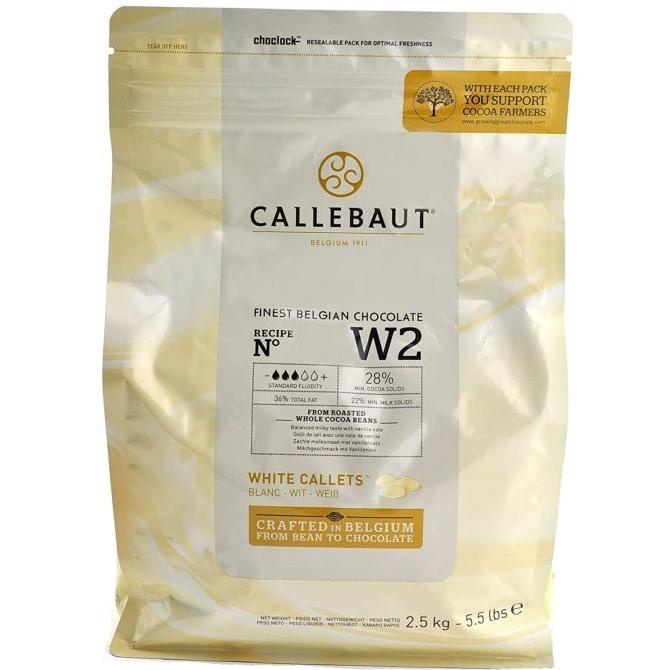 

callebaut white chocolate cokelat coklat w2 2.5 kg