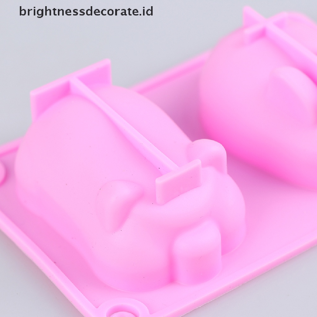 [Birth] Cetakan Silikon Kelinci Babi Non Stick Cute Pig rabbit Molds Coklat Fondant [ID]