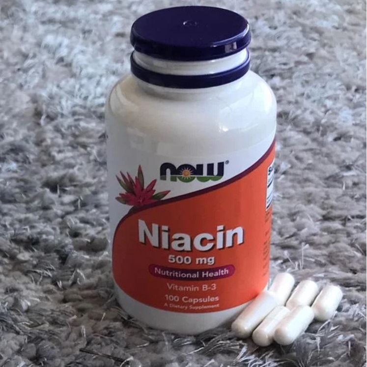 Now Food Niacin 500 mg 100 Capsules Vitamin B-3 Jaga Kesehatan Kolesterol ORI USA Niacin