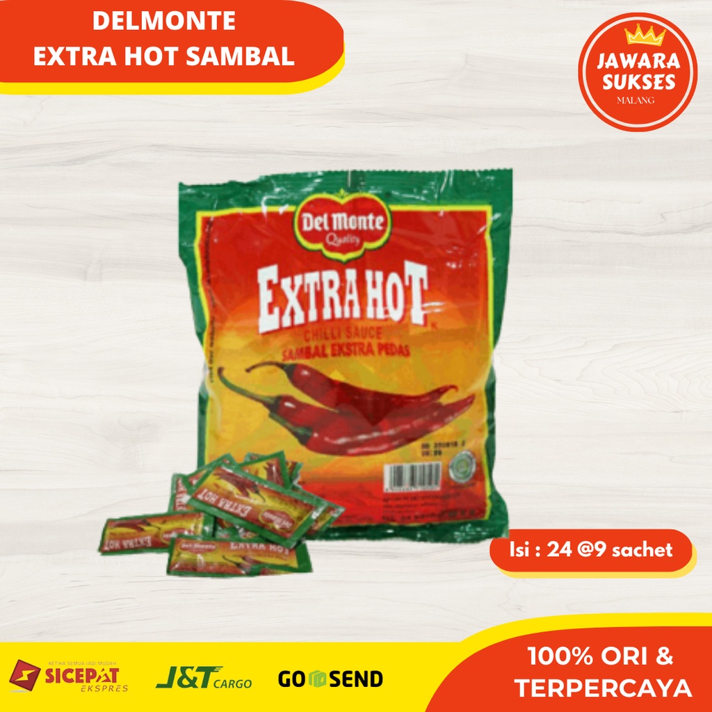 

Delmonte Extra Hot Sambal isi 24 sachet @9gr