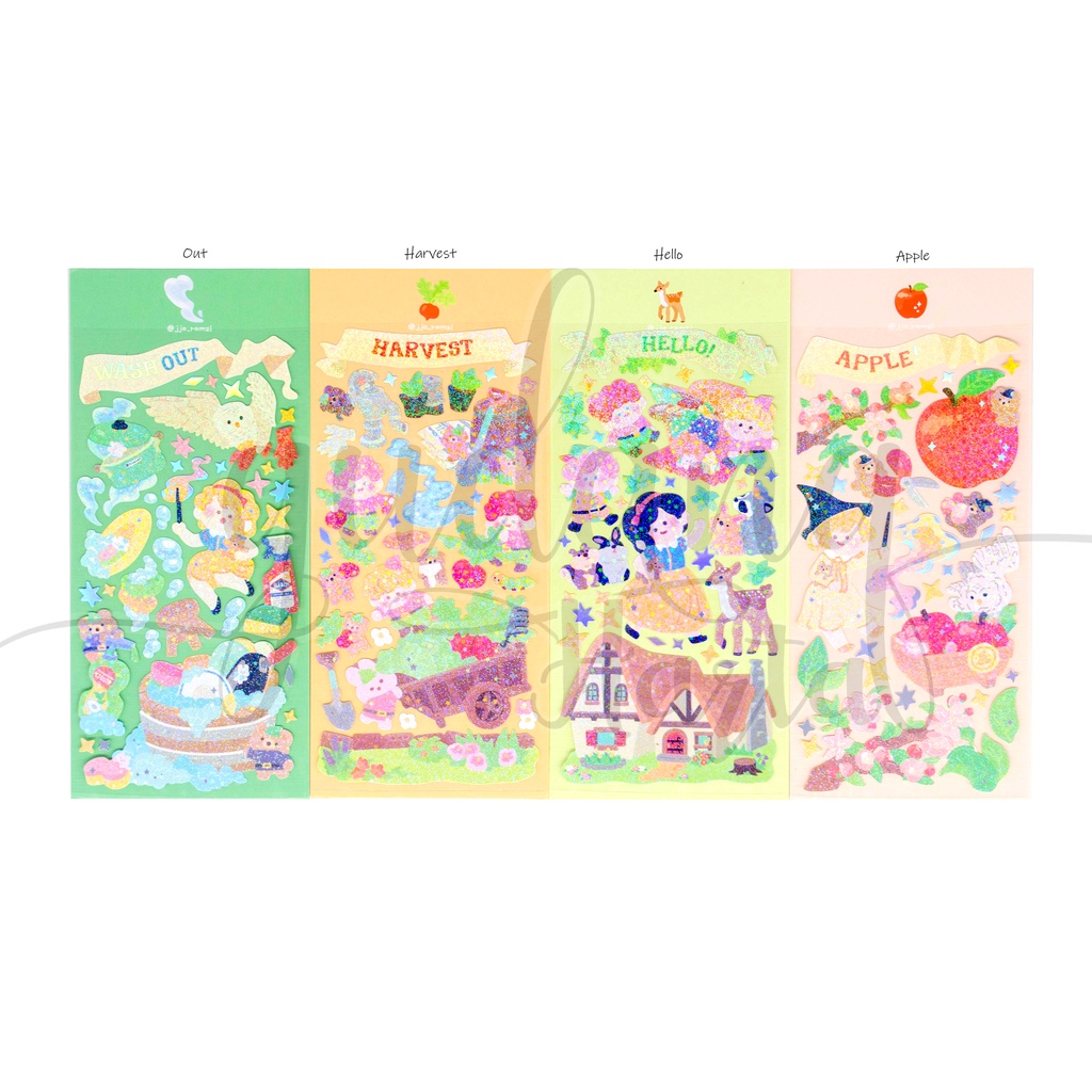 Stiker Chibi Cute Fairy Tale Sticker Motif Kartun Cewek Cantik Lucu DIY Scrapbook GH 303499