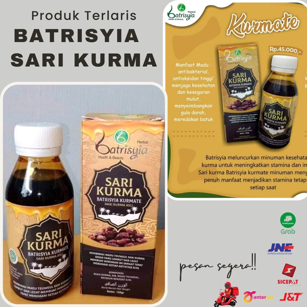 

✅ ❤Batrisyia herbal Sari Kurma||SARI KURMAARI KURMA ASLI/ PREMIUM/ ENAK