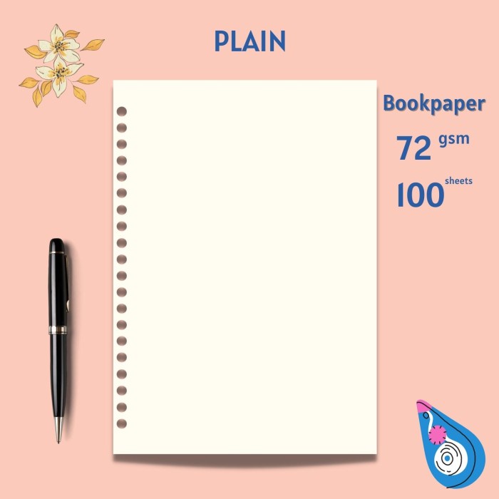 

Kertas Isi Loose Leaf 100 Lembar A5 B5 Bookpaper - Refill Binder Dotted Grid