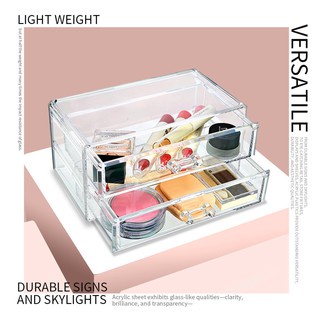 Informa Tempat Makeup Acrylic 2 Drawer