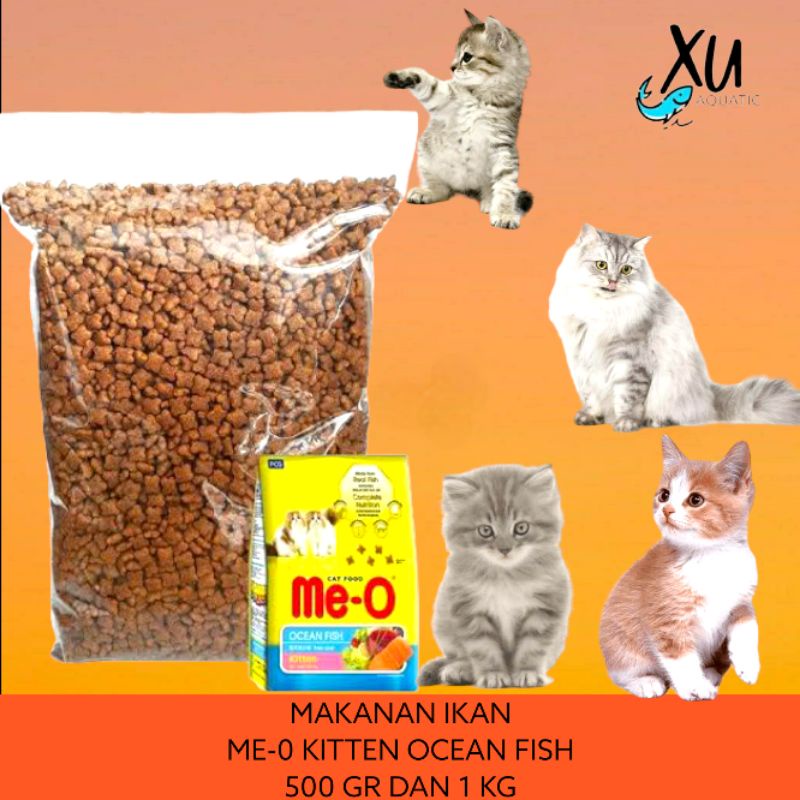 MEO KITTEN ME-O MAKANAN KUCING CAT FOOD KEMASAN 500 GR DAN 1 KG