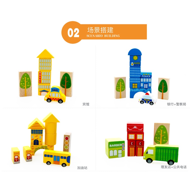 DIY BAlok Susun  62 Pcs / Building Block SET / Mainan Edukasi anak