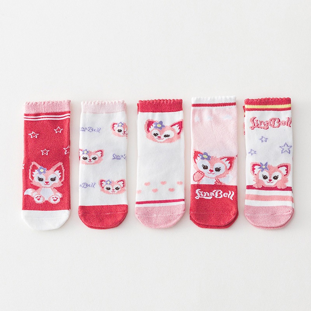 INDOMINI Kaos Kaki Anak Motif Linabell Kaus Kaki Bayi Lucu KK058