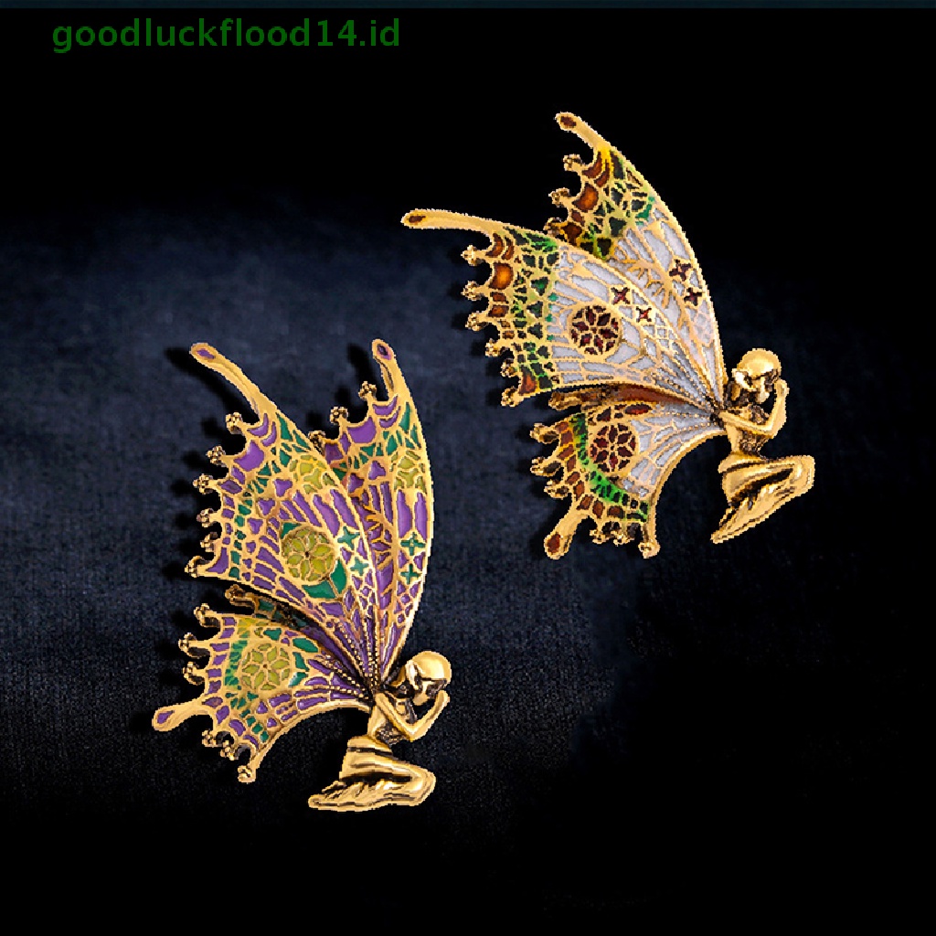 [GOOGFOUR] Vintage Sayap Kupu-Kupu Peri Bros Enamel Wanita Brooch Pin Perhiasan Hadiah [TOP]