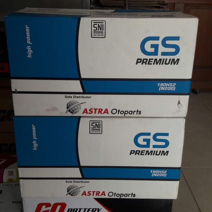 Part Mobil Aki Accu N200 Gs Astra 12V 200Ah Aki Basah