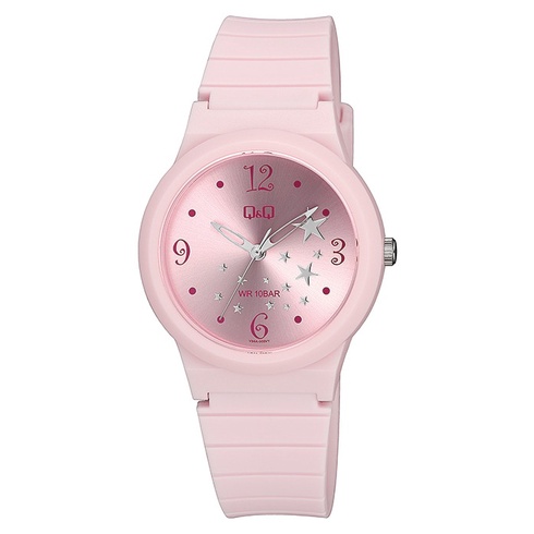 Q&amp;Q QnQ QQ Original Jam Tangan Wanita Fashion Analog Rubber Karet - V34 V34A Water Resist 10 BAR