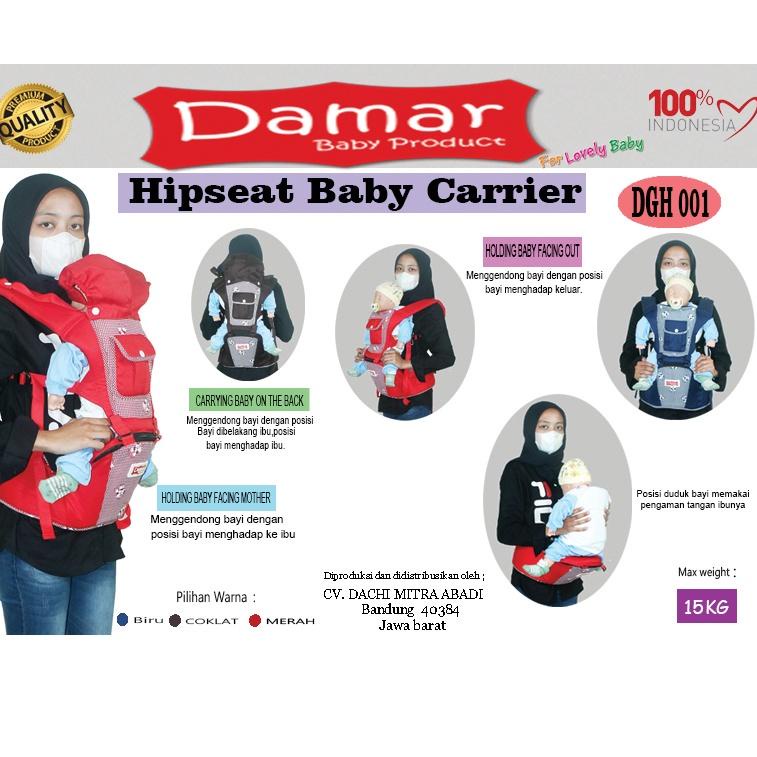 Gendongan Bayi Hipseat Baby Carrier damar- Hipseat- Hipseat murah - Hipseat New belkang