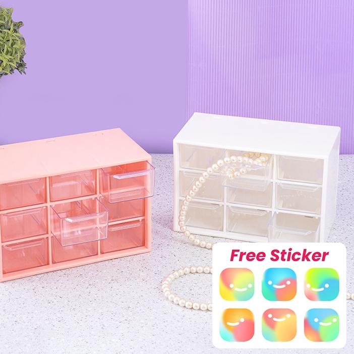 New Products  [CLEARANCE] HAYYLIFE  Kotak Penyimpanan - Tahan Debu Laci Kotak Penyimpanan Desktop St