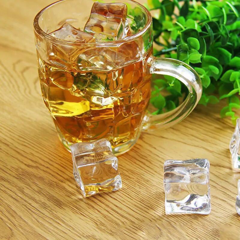 Fake Ice Cube Es Batu Palsu Akrilik Food Photography Acrylic Prop Foto 50Pcs Cube/100Pcs Crystal