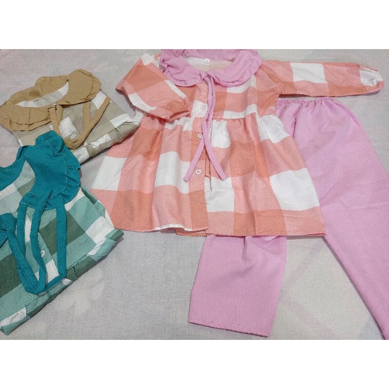 BAJU SETELAN ZAVINA ANAK 2-8TH / SET HARUKA TUNIK ANAK PEREMPUAN TERBARU