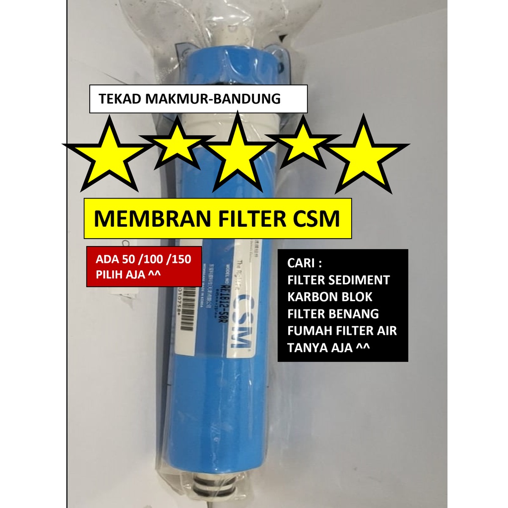 Filter Saringan Penjernih Air Tipe Membran Filter Reverse Osmosis CSM 10 Inch