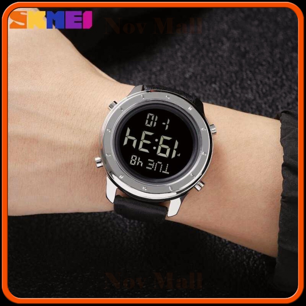 SKMEI Jam Tangan Digital Pria Strap Kulit - 1864