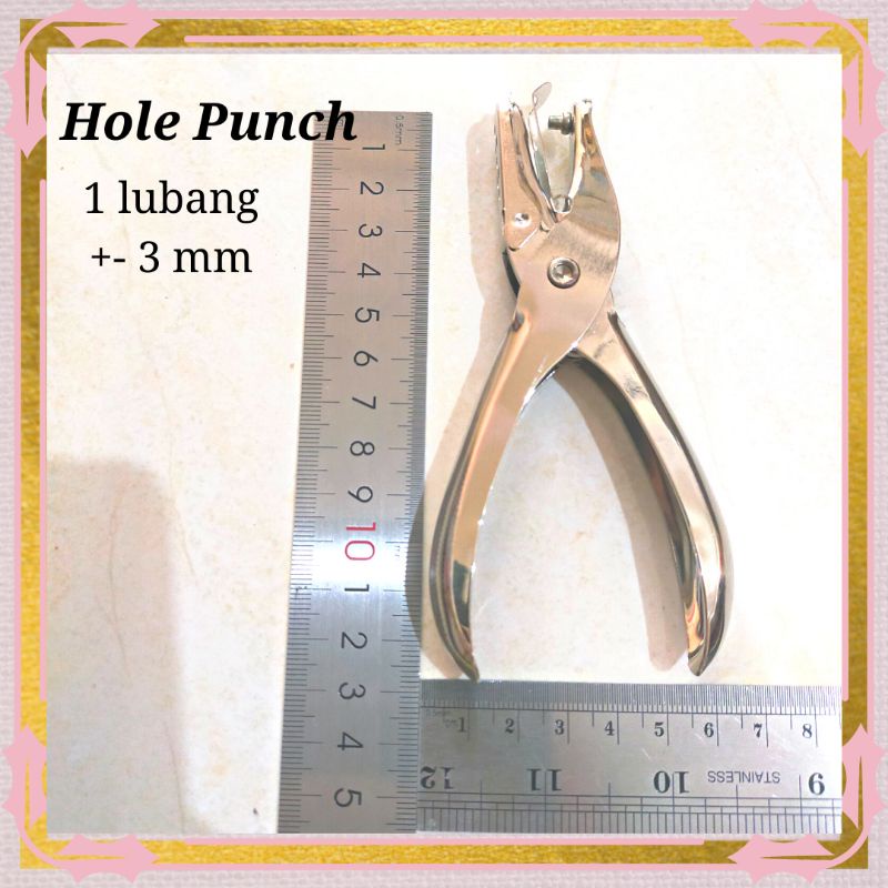 

Paper punch hole punch alat pembolong pelubang kertas 1 lubang 3mm dan 6mm