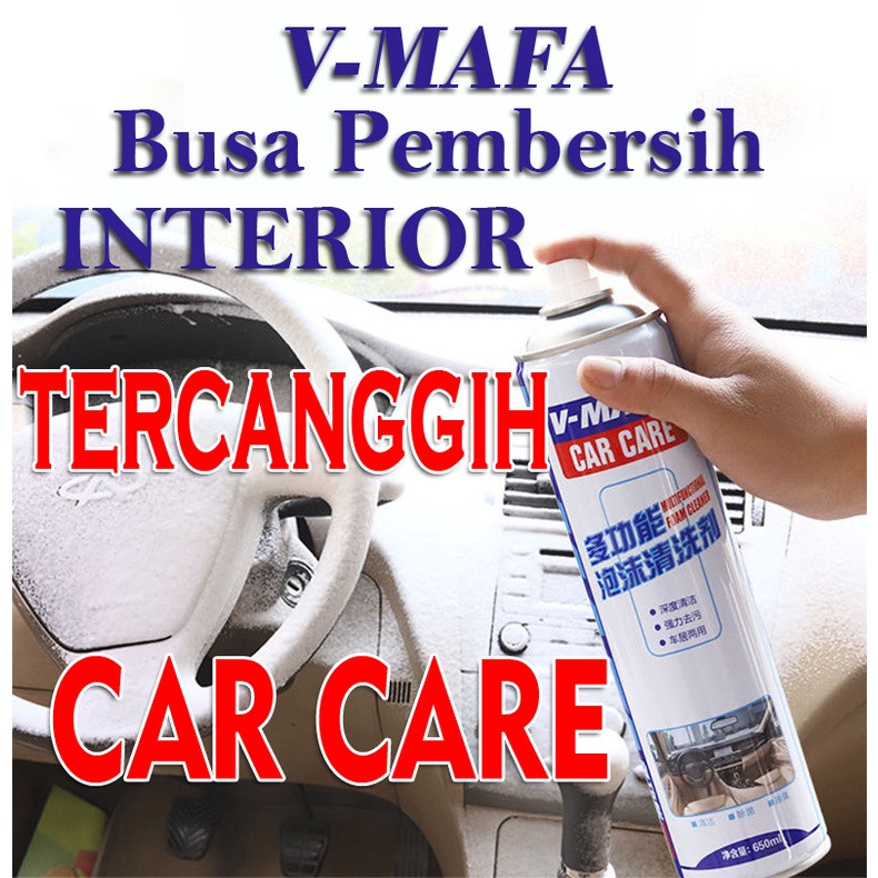 Pembersih interior mobil V-MAFA CAR CARE Multifunctional foam cleaner Car foam cleaning.