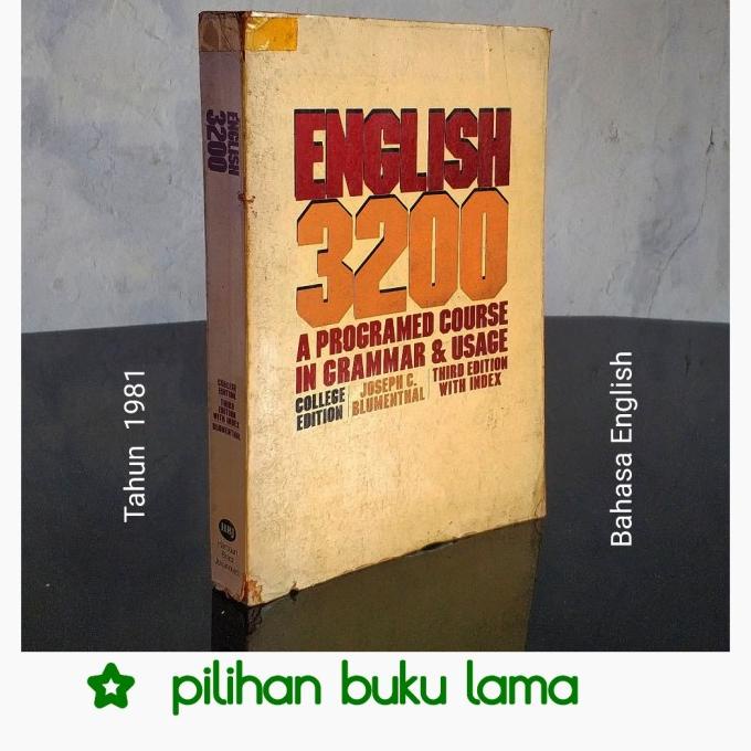 

Buku Tahun 1981. English 3200. A programed course in grammar & usage.