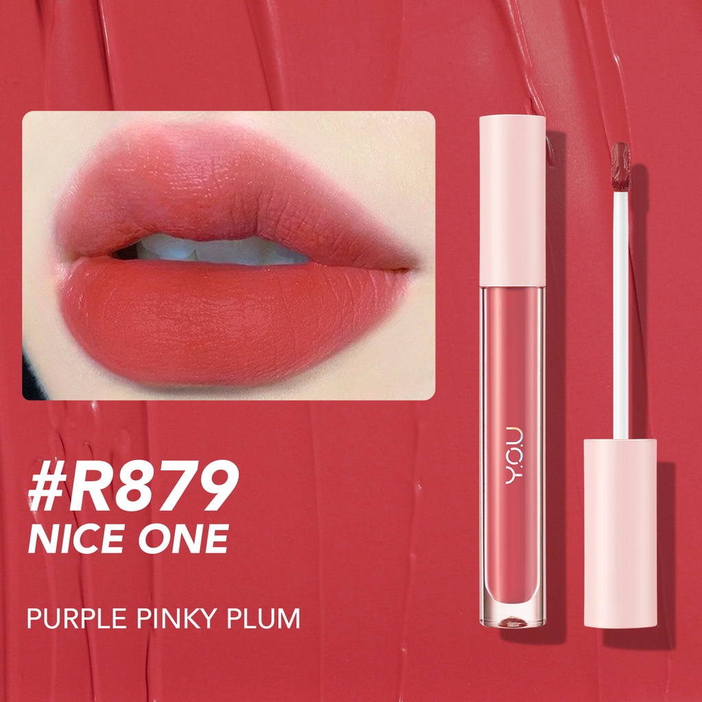 YOU Simplicity Matte Lip Color | Transferproof | Pigmented Lipstick | Melembapkan ( YOU MAKEUPS OFFICIAL STORE )