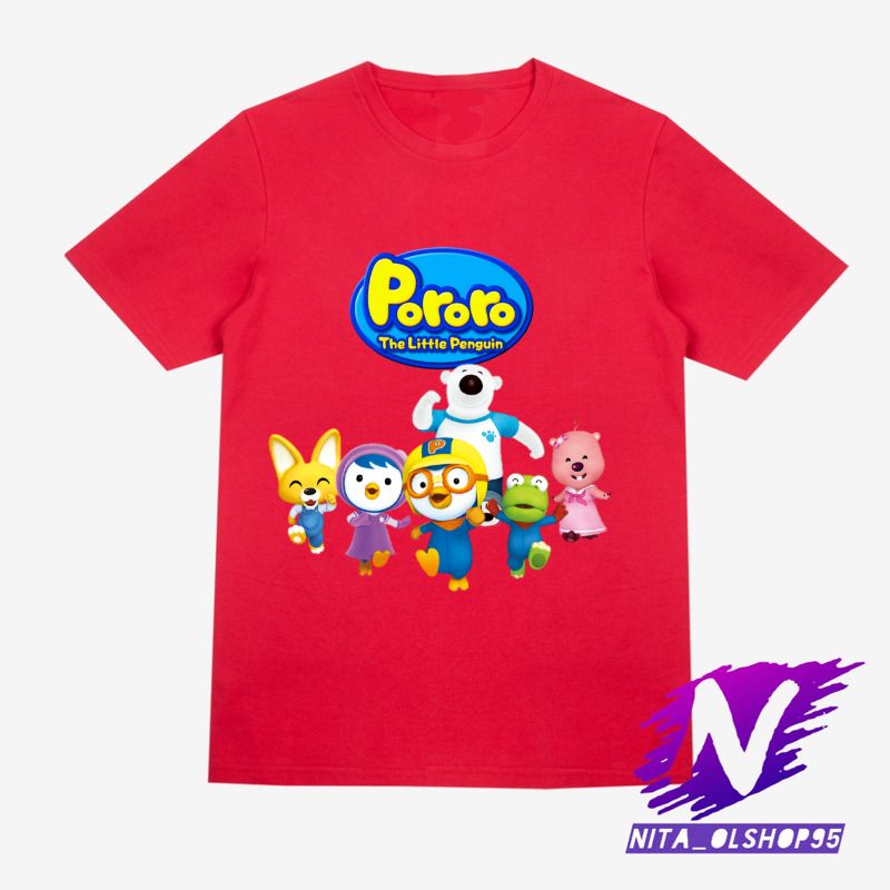 baju anak kaos anak pororo kartun anak pororo the little penguin