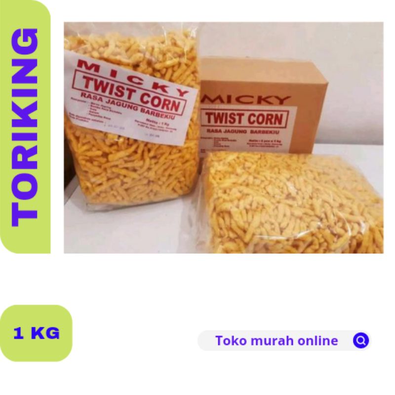 

(1 KG) TWIST CORN MICKY RASA JAGUNG BARBEQUE