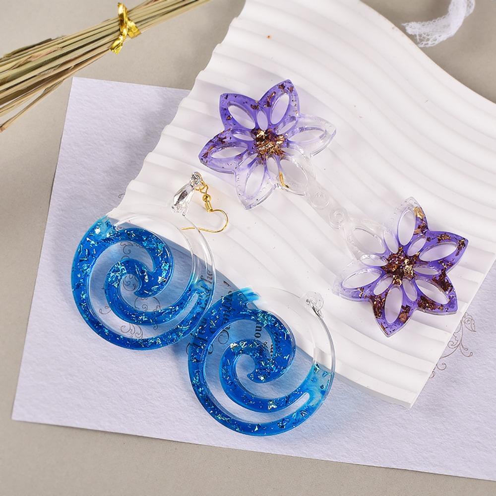 R-flower Earrings Mold Alat Membuat Perhiasan DIY Kerajinan Handmade Epoxy Resin Mold