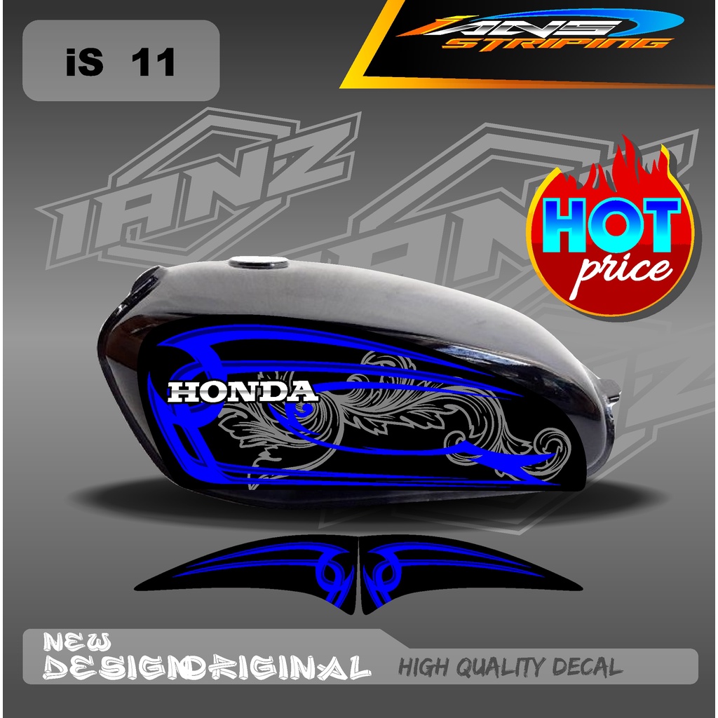 STRIPING CB 100 STANDART / STIKER CB 100 CUSTOM HOLOGRAM DAN NON HOLOGRAM IS11