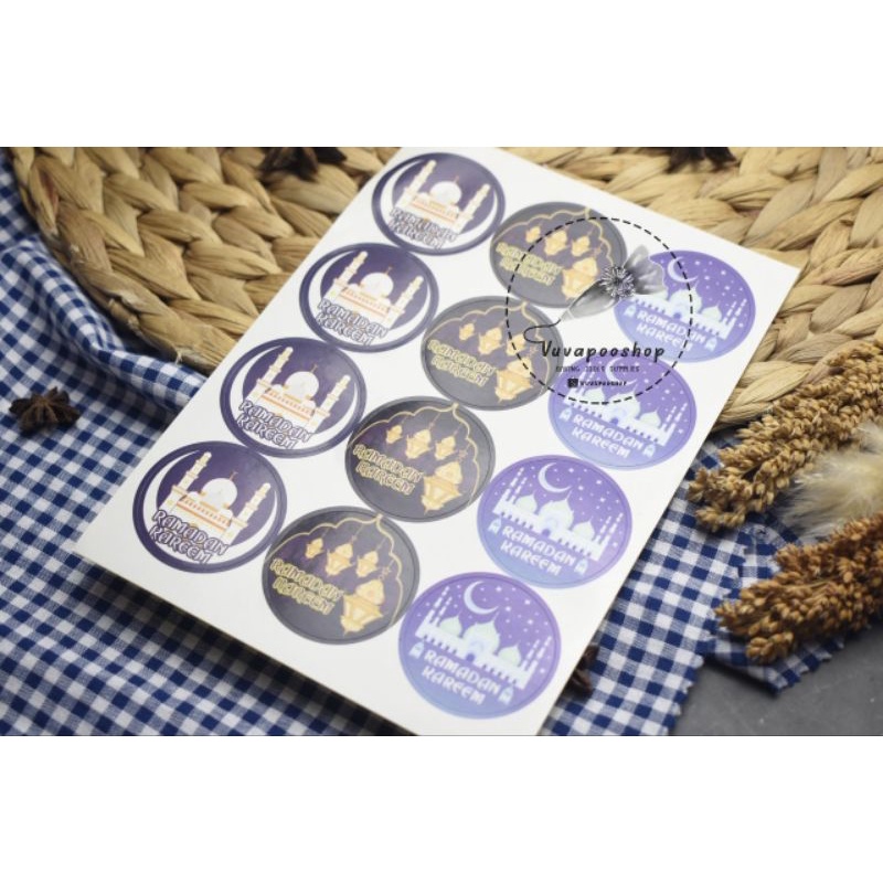 Sticker Toples Lebaran / Stiker Kemasan Lebaran Idul Fitri