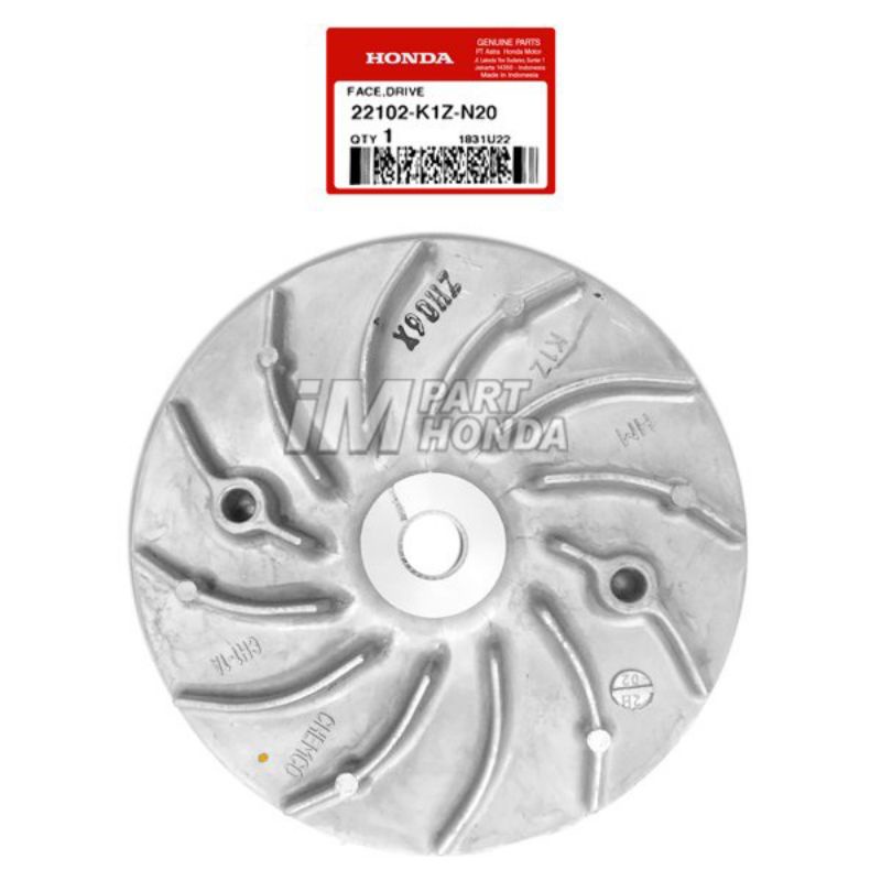 face drive kipas puly pulley pcx 160 22102K1ZN20. original ahm