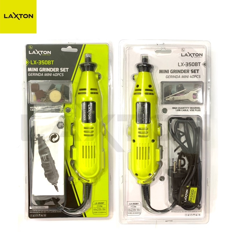 LAXTON mini grinder gerinda mini BLISTER set LX350BT MURAH LARIS variable speed