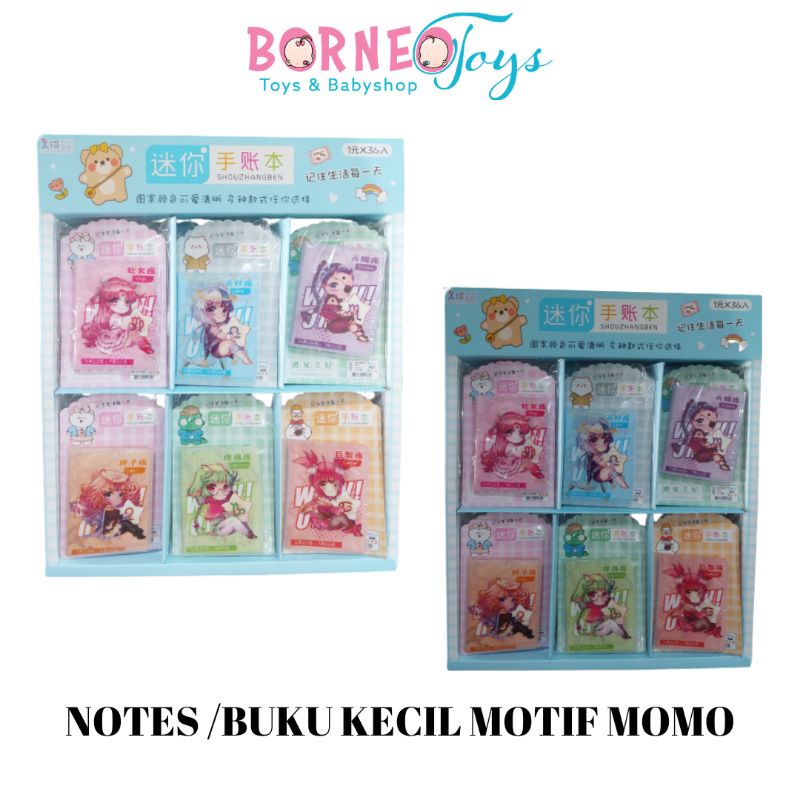 

BUKU KECIL/ NOTES KARAKTER MOMO / NOTES BUKU KECIL HARGA SATUAN