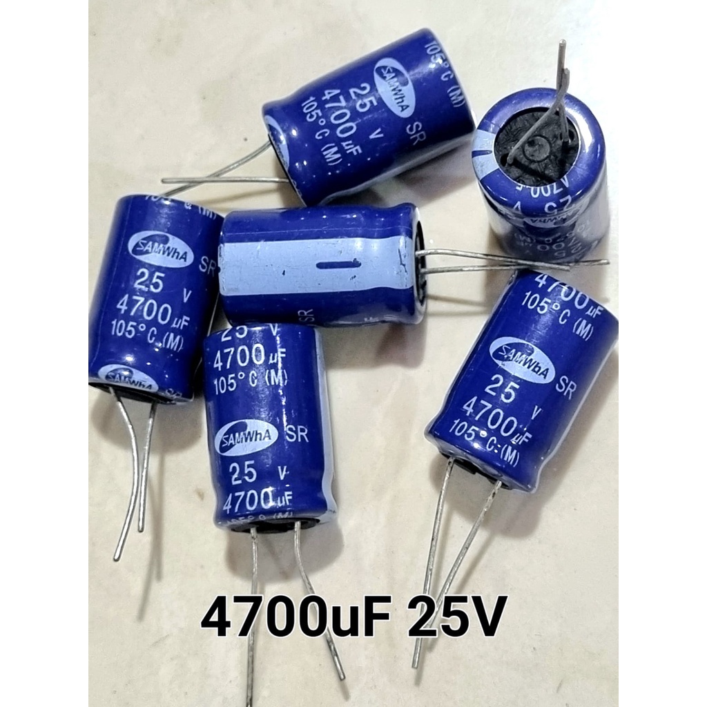 Kapasitor Capacitor ELCO 4700uf 25v / 4700 uf 25 v / 4700uf/25v Elko 4700uF 25V