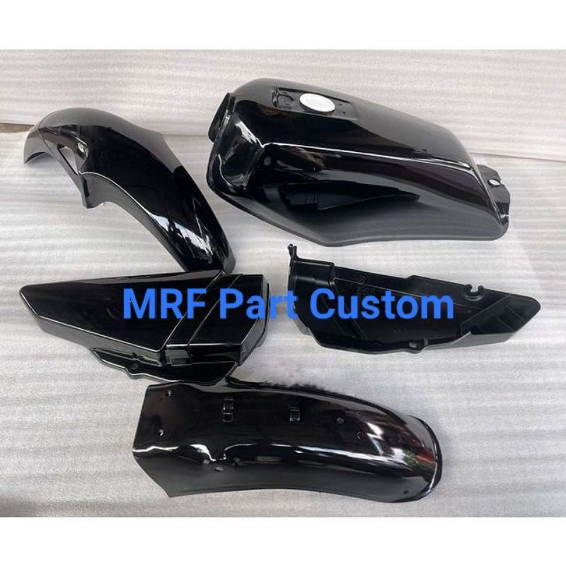 Body Fullset YAMAHA Rx King Hitam Polos Body Set Body 1 Set RX-KING Rx-King Polos Hitam Glossy