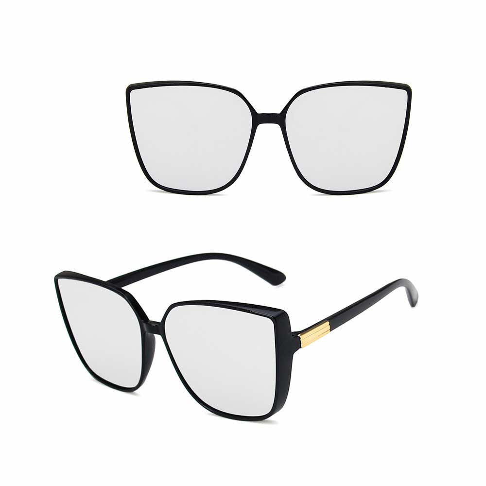 Kacamata UV400 [ Silver ] Anti Radiasi - Sunglasses Wanita Korea - HM8146