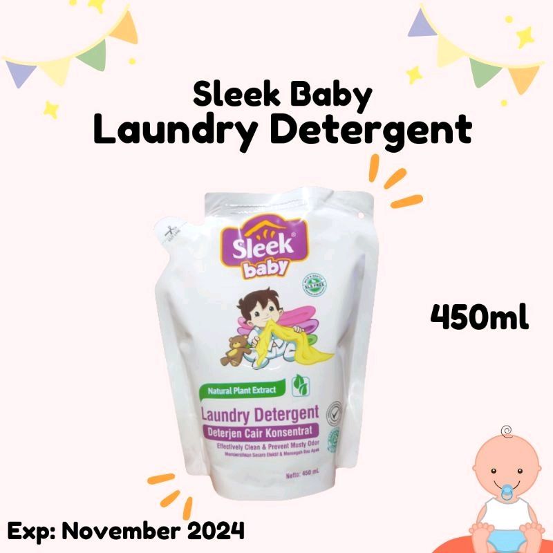 Sleek Baby Laundry Detergent 450ml / Pencuci Baju Bayi Dan Anak