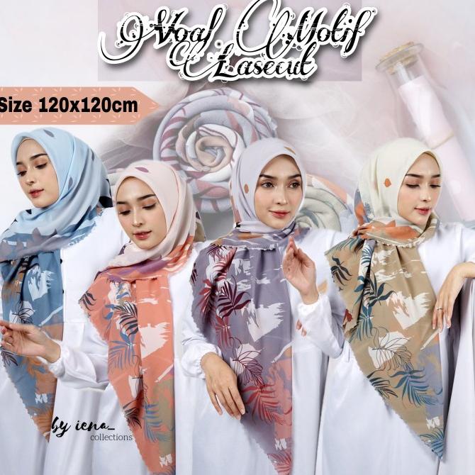 BAYAR DITEMPAT Jilbab segiempat voal motif 120x120cm premium lasercut hijab square /JILBAB SEGIEMPAT/JILBAB INSTAN/JILBAB SPORT/JILBAB BERGO/JILBAB MOTIF/JILBAB PARIS PREMIUM/JILBAB BELLA SQUARE