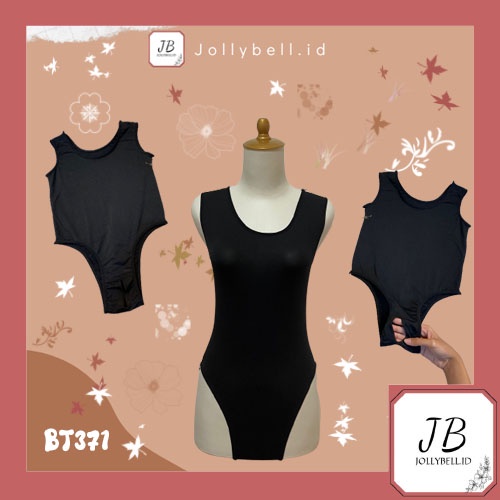 •Jollybell.id•BT371 Lingerie Wanita Bahan Lace Tipis Kerah Deep-V Neck Pandang Tanpa Lengan COD