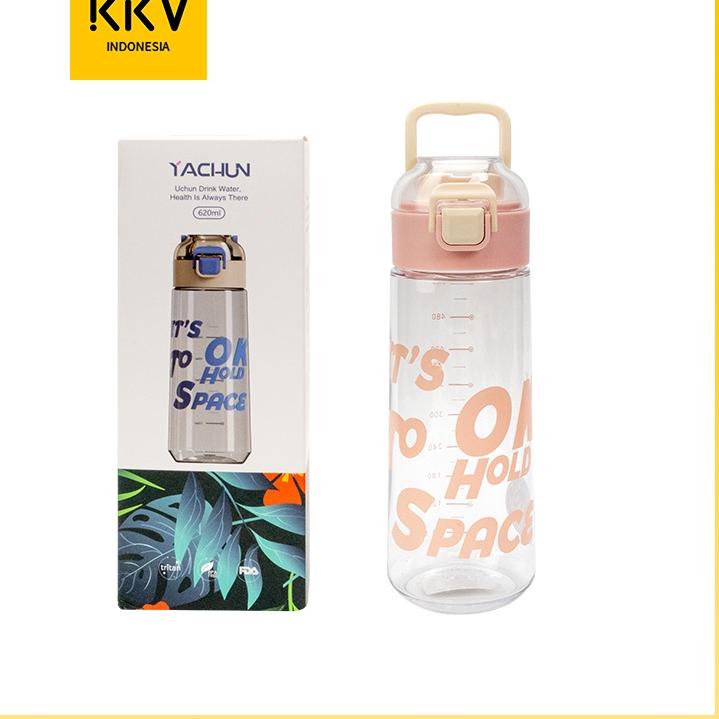 ALI399 KKV - Yachun Fashion Water Bottle Botol Minum Plastik Aneka Warna 620ml ---