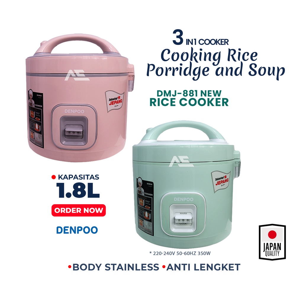 RICE COOKER DMJ 881 NEW 3 IN 1 ANTI LENGKET