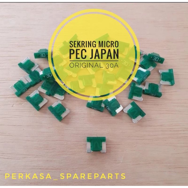 Sekring Fuse Buntung 30 Ampere PEC Japan Original Mobil Montor A18