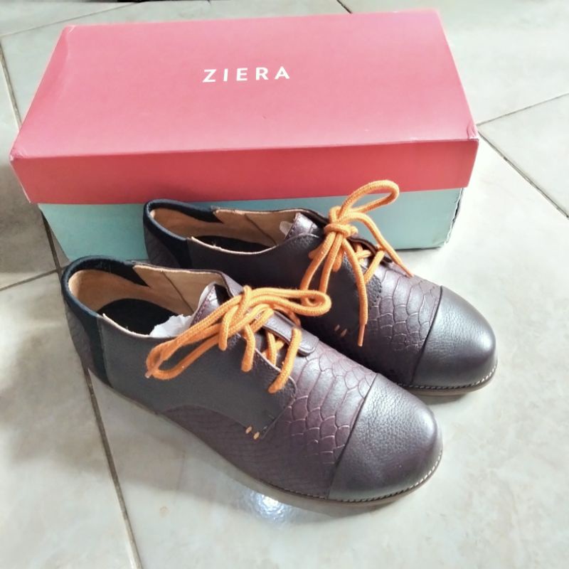 Sepatu kulit Ziera Tamaris Merlot Size 37