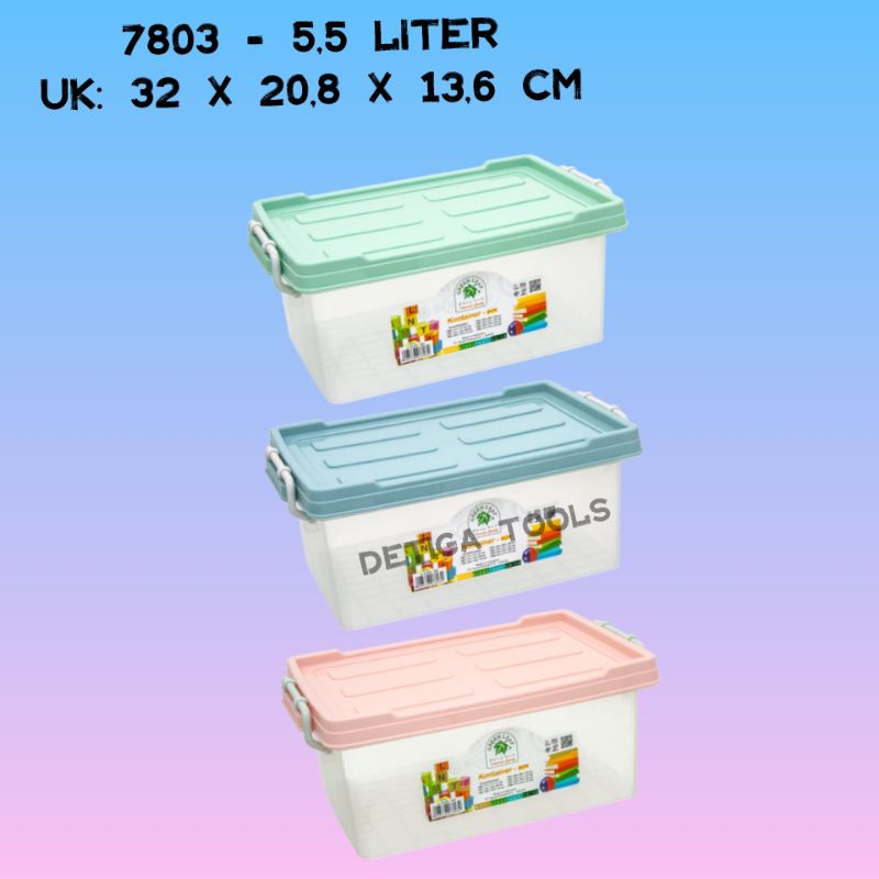 Jual GREEN LEAF 7803 Box Container 5,5 Ltr / Kotak Penyimpanan ...